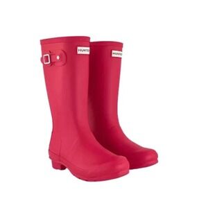 Hunter Kids Original Wellingtons Pink Matte Rain Boots Girls 5 EU36 Waterproof